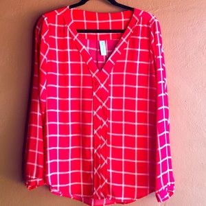 Red Allison Joy Top, Size Medium